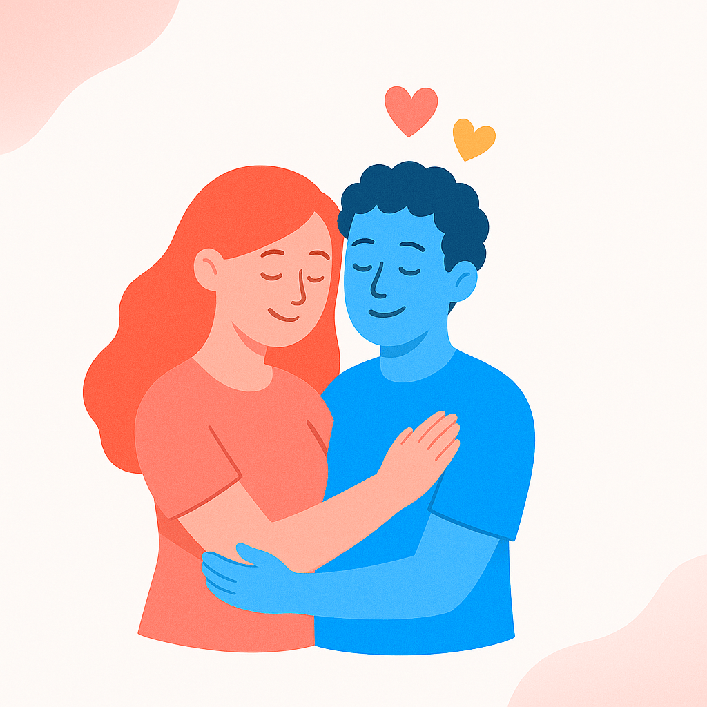 Couple enjoying intimate moment